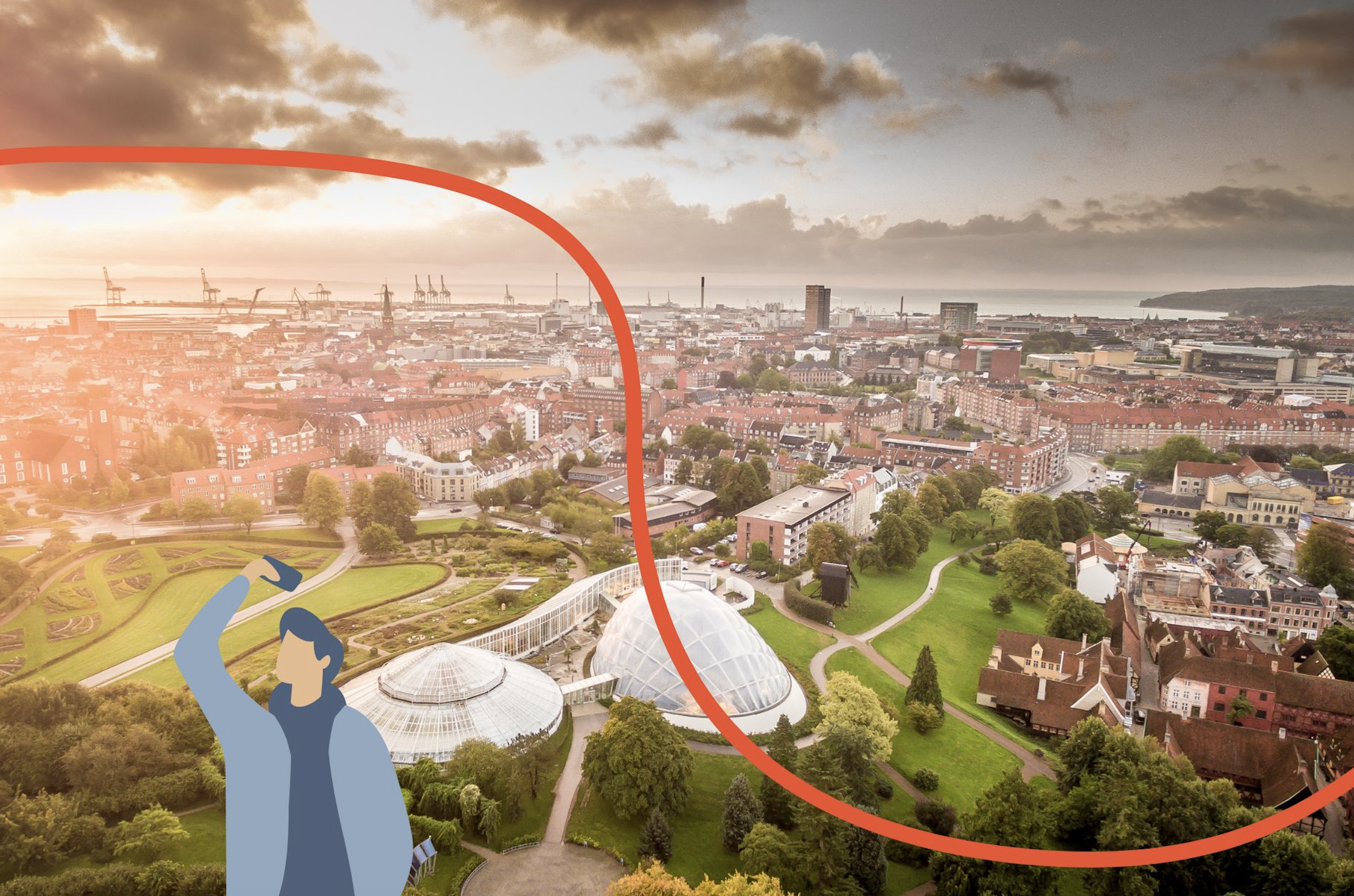 Vios - Aarhus selfie med mand